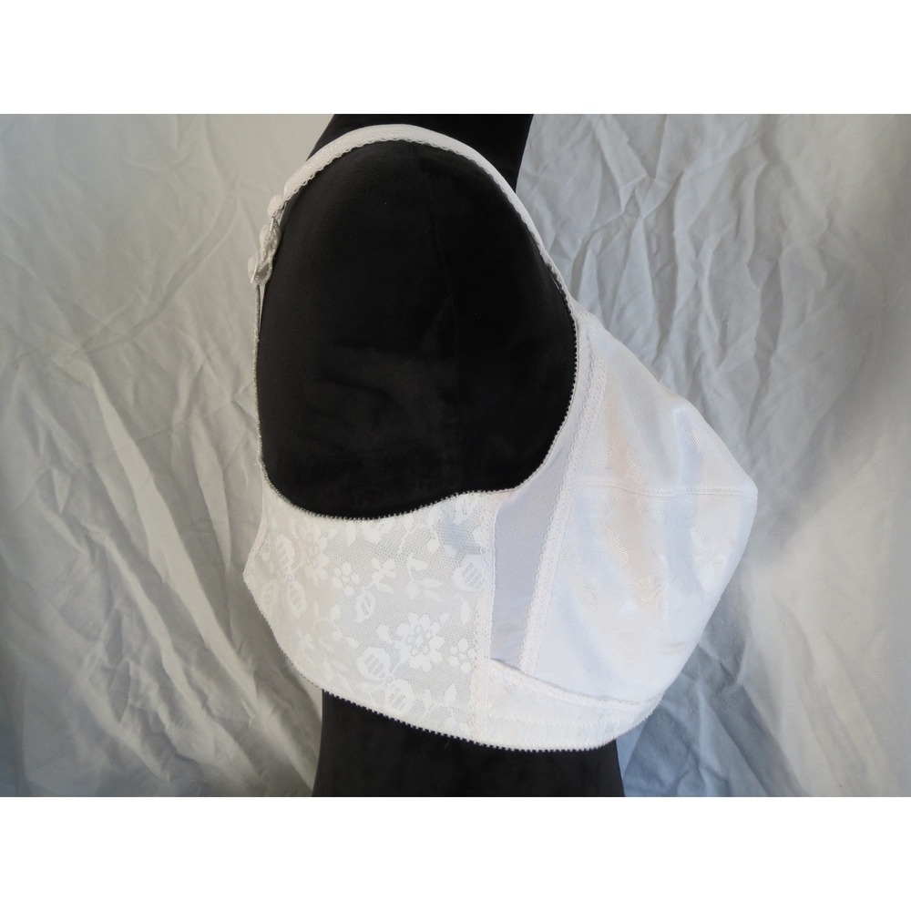 Women's Playtex Front Clasp Bra White Lace Full Coverage Wireless 44C 0897‎ - Picture 3 of 5